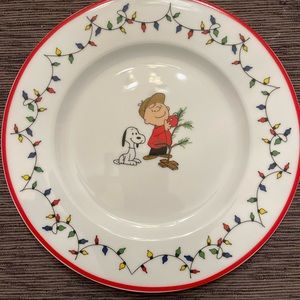New Zrike A Charlie Brown Christmas Salad Plate - Snoopy, Charlie Brown